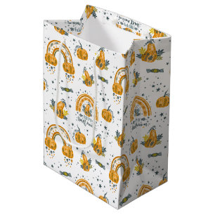 Sac Cadeau Moyen Symboles Halloween éffrayant motif