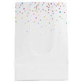 Sac Cadeau Moyen Tabby Chat d'anniversaire avec Confetti (Dos)