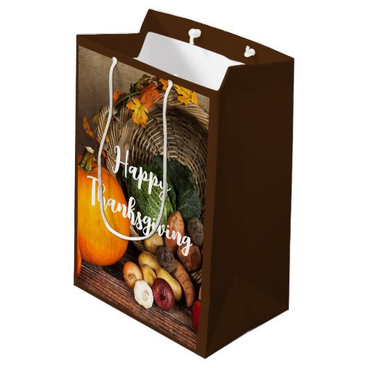 Sac Cadeau Moyen Table Bountiful Harvest (Dos Angle)