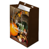 Sac Cadeau Moyen Table Bountiful Harvest (Devant Angle)
