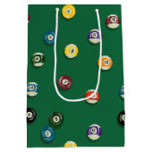 Sac Cadeau Moyen Table de billard pour anniversaire soirée jeux (Dos)