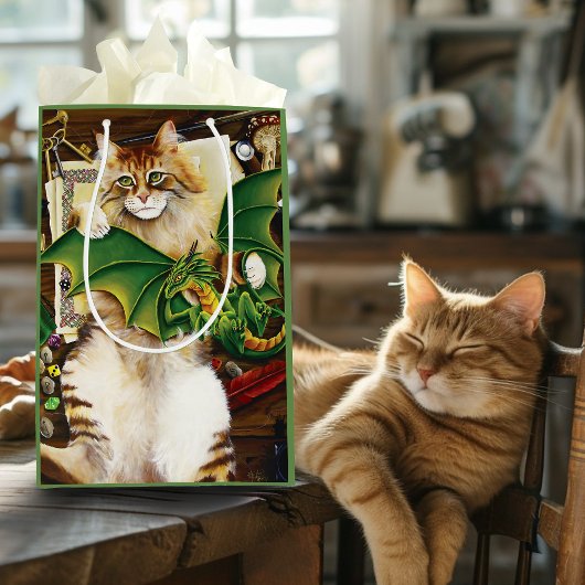 Sac Cadeau Moyen Table Top Jeu Dragon Chat