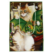 Sac Cadeau Moyen Table Top Jeu Dragon Chat (Dos)