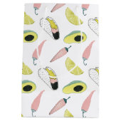 Sac Cadeau Moyen Taco à propos d'amour | Taco Element Circle (Dos)