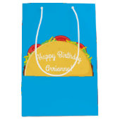 Sac Cadeau Moyen Taco Anniversaire Fête Nourriture Mexicaine (Devant)