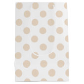 Sac Cadeau Moyen Tan pois (Dos)