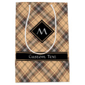 Sac Cadeau Moyen Tartan beige et Brown (Devant)