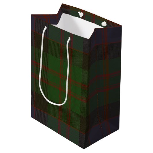 Sac Cadeau Moyen Tartan de MacDonald (Devant Angle)