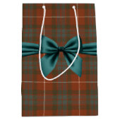 Sac Cadeau Moyen Tartan Patiné écossais (Devant)