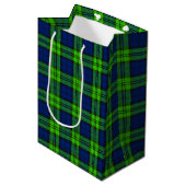 Sac Cadeau Moyen Tartan plaqué Blackwatch (Devant Angle)