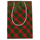 Sac Cadeau Moyen Tartan traditionnel de Noël (Devant)