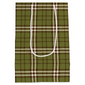 Sac Cadeau Moyen Tartan vert (Dos)