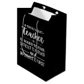 Sac Cadeau Moyen Teacher (Devant Angle)