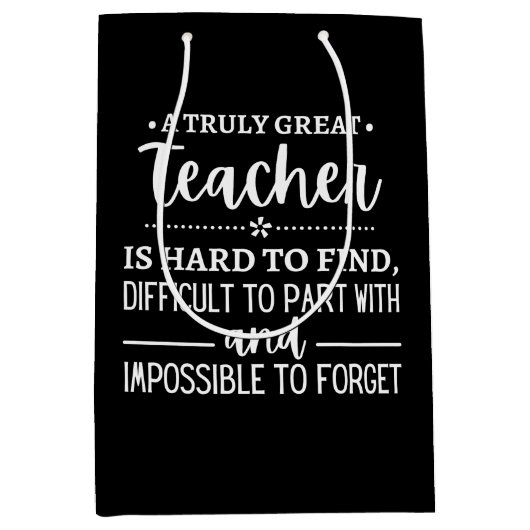 Sac Cadeau Moyen Teacher (Devant)