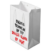 Sac Cadeau Moyen Technicien en dialyse Zombie Slayer Plaisanter (Devant Angle)
