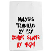 Sac Cadeau Moyen Technicien en dialyse Zombie Slayer Plaisanter (Devant)