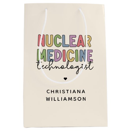 Sac Cadeau Moyen Technologue en médecine nucléaire sur mesure CNMT (Devant)