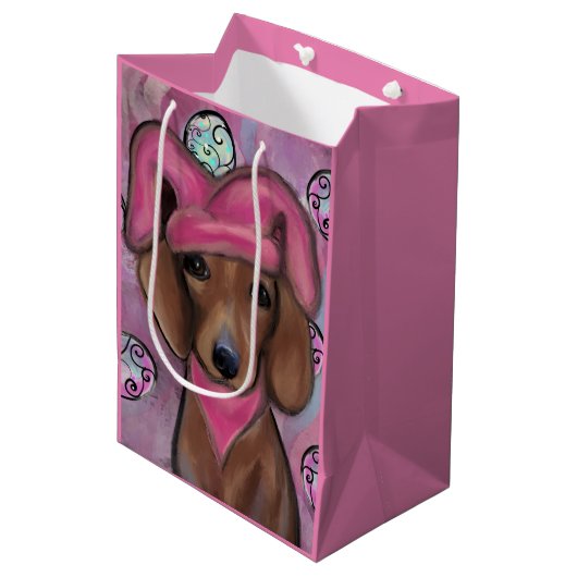 Sac Cadeau Moyen Teckel (Devant Angle)