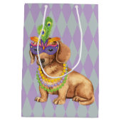 Sac Cadeau Moyen Teckel de mardi gras (Dos)