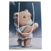 Sac Cadeau Moyen Teddy Bear Boy Bearly Wait Baby shower (Dos)