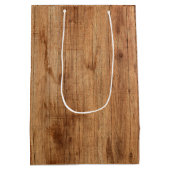 Sac Cadeau Moyen Teinte de bois clair rustique (Dos)