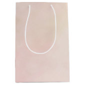 Sac Cadeau Moyen Teinture d'aquarelle couleur rose pâle (Devant)