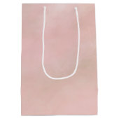 Sac Cadeau Moyen Teinture d'aquarelle couleur rose pâle (Dos)