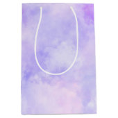 Sac Cadeau Moyen Teinture de nouilles roses pourpres (Devant)