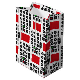Sac Cadeau Moyen Télécommande TV avec bouton magnétoscope