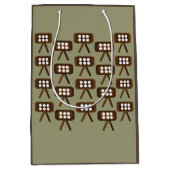 Sac Cadeau Moyen Télévision Moderne Du Milieu Du Siècle (Devant)