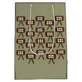 Sac Cadeau Moyen Télévision Moderne Du Milieu Du Siècle (Dos)