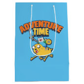 Sac Cadeau Moyen Temps d'aventure | Finn Riding Jake (Dos)