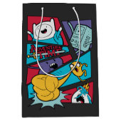 Sac Cadeau Moyen Temps d'aventure | Graphique du panneau d'action (Devant)