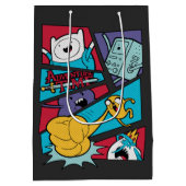 Sac Cadeau Moyen Temps d'aventure | Graphique du panneau d'action (Dos)