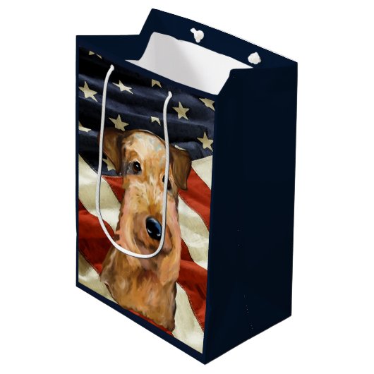 SAC CADEAU MOYEN TERRIER AIREDALE (Devant Angle)