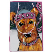 Sac Cadeau Moyen Terriers Airedale (Devant)