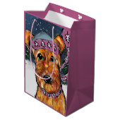 Sac Cadeau Moyen Terriers Airedale (Dos Angle)