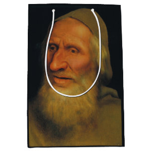 Sac Cadeau Moyen Tête d'un vieil homme (par Quentin Metsys)