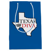Sac Cadeau Moyen "Texas DIVA" (Devant)