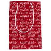 Sac Cadeau Moyen Texte NEUF OU JOLI En Rouge (Devant)