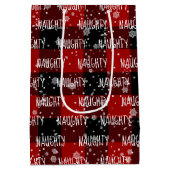 Sac Cadeau Moyen Texte Noel FOU Dans Les Snowflakes (Dos)