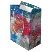 Sac Cadeau Moyen Texture de crayons (Dos Angle)