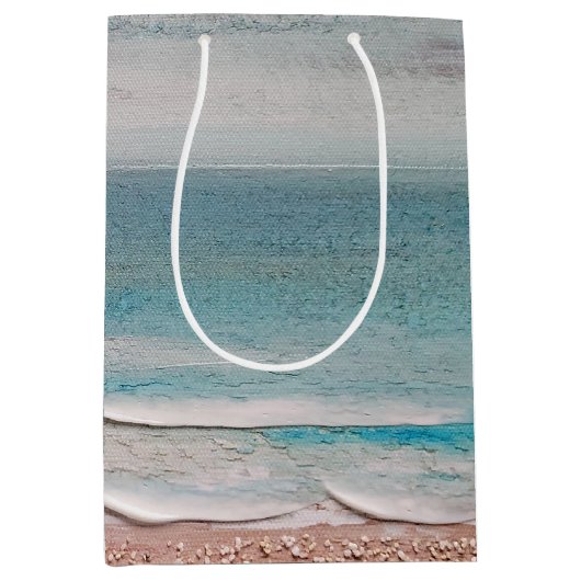 Sac Cadeau Moyen Texture de sable (Devant)