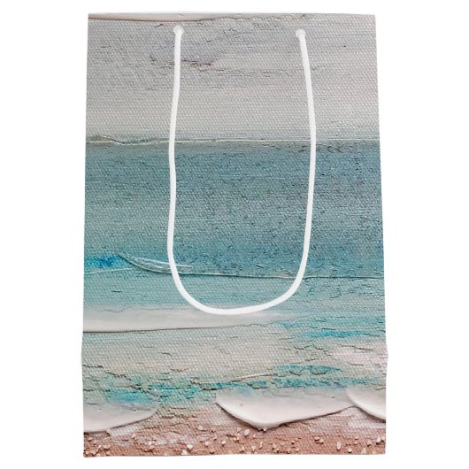 Sac Cadeau Moyen Texture de sable (Dos)