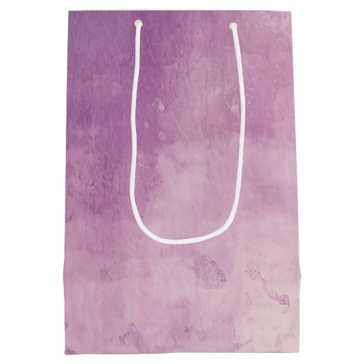 Sac Cadeau Moyen Texture violet rose (Dos)