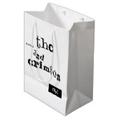 Sac Cadeau Moyen thaddeus & crimson (Devant Angle)