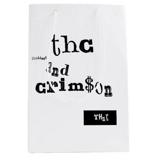 Sac Cadeau Moyen thaddeus & crimson (Devant)