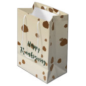 Sac Cadeau Moyen Thanksgiving Acorns (Devant Angle)