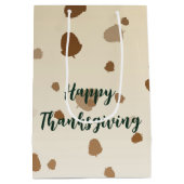 Sac Cadeau Moyen Thanksgiving Acorns (Dos)