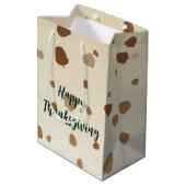 Sac Cadeau Moyen Thanksgiving Acorns (Dos Angle)